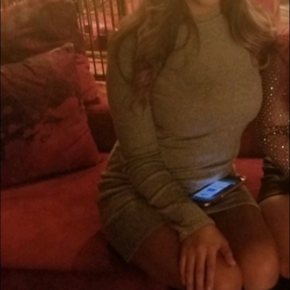 Grey Fitted Dress